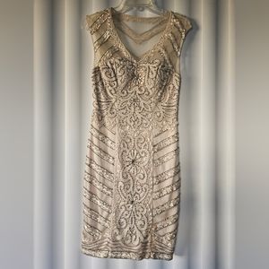 Champagne Cocktail Dress. Sue Wong  size 2